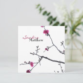 春ブリス/ブロッソミングさくらんぼツリー結婚ズ 招待状 (スタンド正面)