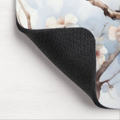 春ブルーバードインザブルーミングツリー マウスパッド (コーナー)