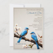 春ブルーバード結婚式 プログラム (正面)