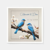 春ブルーバ結婚ーズ スタンダードカクテルナプキン (正面)