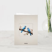 春ブルーバ結婚ードズサンキュー サンキューカード (裏面)