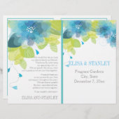 春ブルーフラワーズフローラ結婚式 (正面/裏面)