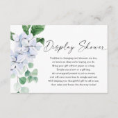 春ブルーフローラ緑のディスプレイシャワー エンクロージャーカード (正面)
