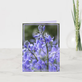春ブルーベルズアフターザレイン誕生日 カード