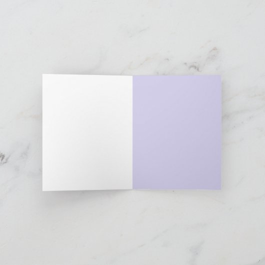 春ブルーベルズアフターザレイン誕生日 カード (内部)