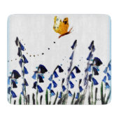 春ブルーベルズバタフライフローラ カッティングボード (正面)