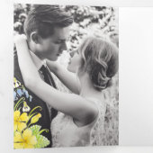 春ブルーベルズプリムローズ結婚イエローブルー 三つ折りプログラム (内部最初)