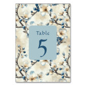 春ブルーホワイト結婚パーズ テーブルナンバー (裏面)