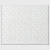 春ブルーワイルドフラワー ラッピングペーパー (フラット)