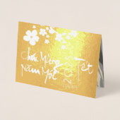 春ブロソンバンブーハッピーベトナムテドラグリー 箔カード (正面)