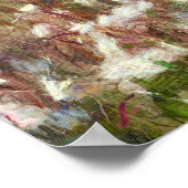 春ブロッサムアーモンドツリーポインティリリスムアートワーク ポスター (角)