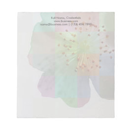 春ブロッサムカラフル幾何学ファインアート ノートパッド