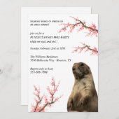 春ブロッサムグラウンドホッグパーティー 招待状 (正面/裏面)