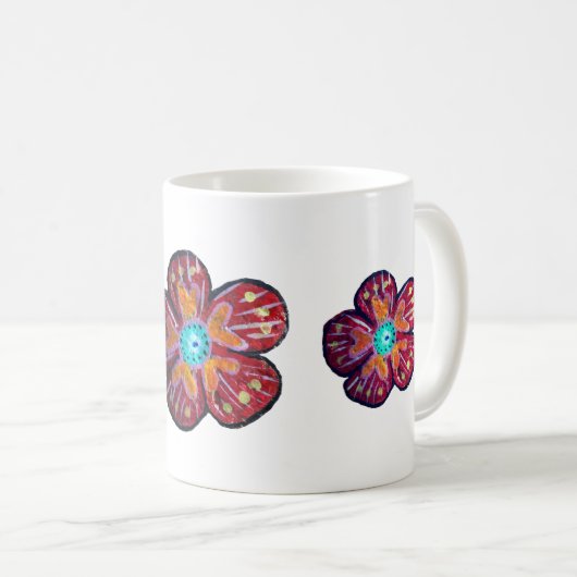 春ブロッサムスケッチ325 mlクラシックホワイトマグ コーヒーマグカップ (正面右)