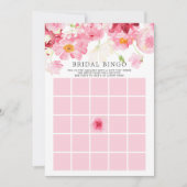 春ブロッサムビンゴブライダルシャワーゲーム招待状 招待状 (正面)