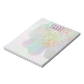 春ブロッサムファインアートカラフル幾何学 ノートパッド (回転)