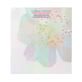 春ブロッサムファインアートカラフル幾何学 ノートパッド