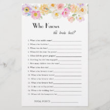 春ブロッサムブライダルシャワーは花嫁ゲームを知っている