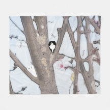 春ブロッサムミディアムフリースブランケット