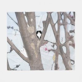 春ブロッサムミディアムフリースブランケット フリースブランケット