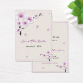 春ブロッサム日付の結婚MiniCardを保存 (デスク)