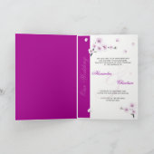 春ブロッサム結婚式招待状発表2 招待状 (内部)