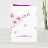 春ブロッサム結婚式招待状発表2 招待状 (裏面)