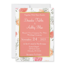 春ブロッサム結婚式招待状