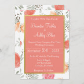 春ブロッサム結婚式招待状 招待状 (正面/裏面)