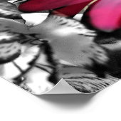 春ブーケインブラック&ホワイト ポスター (角)