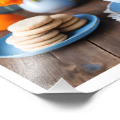 春ブーケオブダフォジルスヒアシントティーカップ フォトプリント            (角)