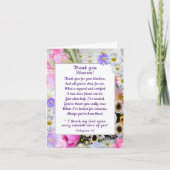 春ブーケサンキュークリスチャンフレンドカード カード (正面)