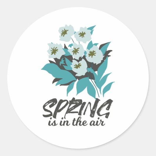 春ブーケチャーム-春は空気フローラ ラウンドシール (正面)