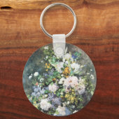 春ブーケバイピエールルノアールヴィンテージ花 キーホルダー (正面)