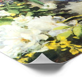 春ブーケバイピエールルノアールヴィンテージ花 ポスター (角)