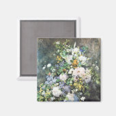 春ブーケバイピエールルノアールヴィンテージ花 マグネット (正面/裏面)