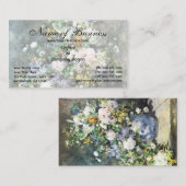 春ブーケバイピエールルノアールヴィンテージ花 名刺 (正面/裏面)