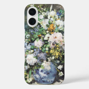 春ブーケバイピエールルノアールヴィンテージ花 iPhone 16ケース