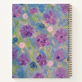 春ブーケフローラパーソナライズされたノート ノートブック (裏面)