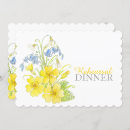 春ブーケリハーサルディナー招待状 招待状