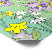 春ブーケ招き猫 ポスター (角)