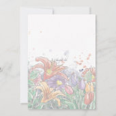 春ブーケ招待状 招待状 (裏面)