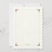 春ブーケ招待状 招待状 (裏面)