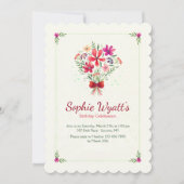 春ブーケ招待状 招待状 (正面)