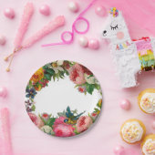 春ブーケ紙プレート ペーパープレート (パーティー)