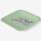 春ブーケ紙プレート ペーパープレート (傾斜あり)