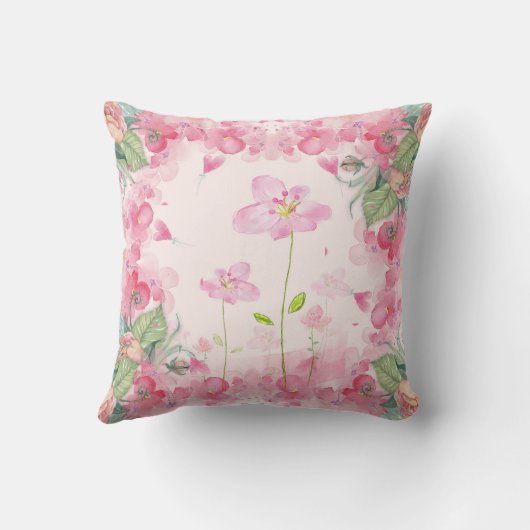 春ブーケ クッション (裏面)