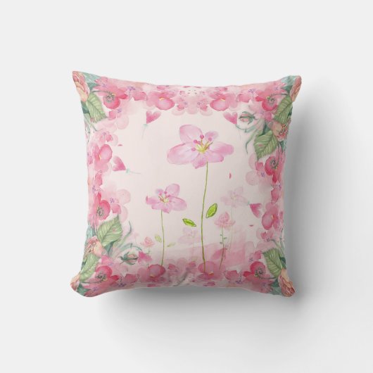 春ブーケ クッション (正面)