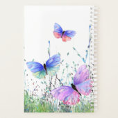 春プランナー蝶飛んでいるイン自然 プランナー手帳 (裏面)