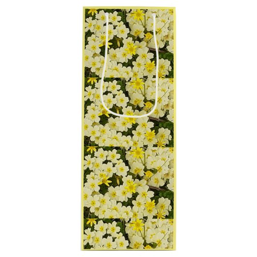 春プリムローズ ワインギフトバッグ (正面)